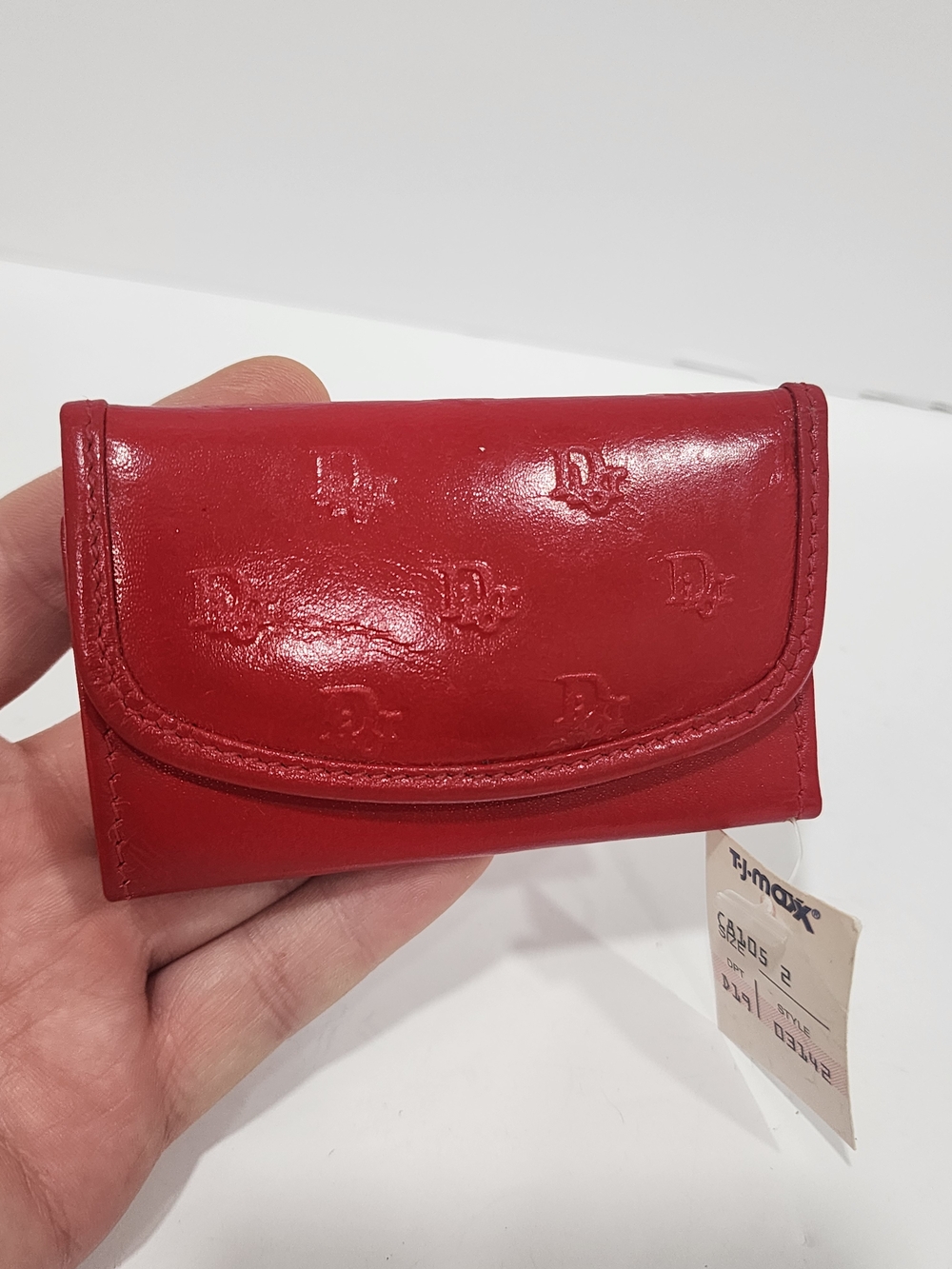 Vintage Christian Dior Red Leather 6 Key Case Holder Case - Picture 3 of 12